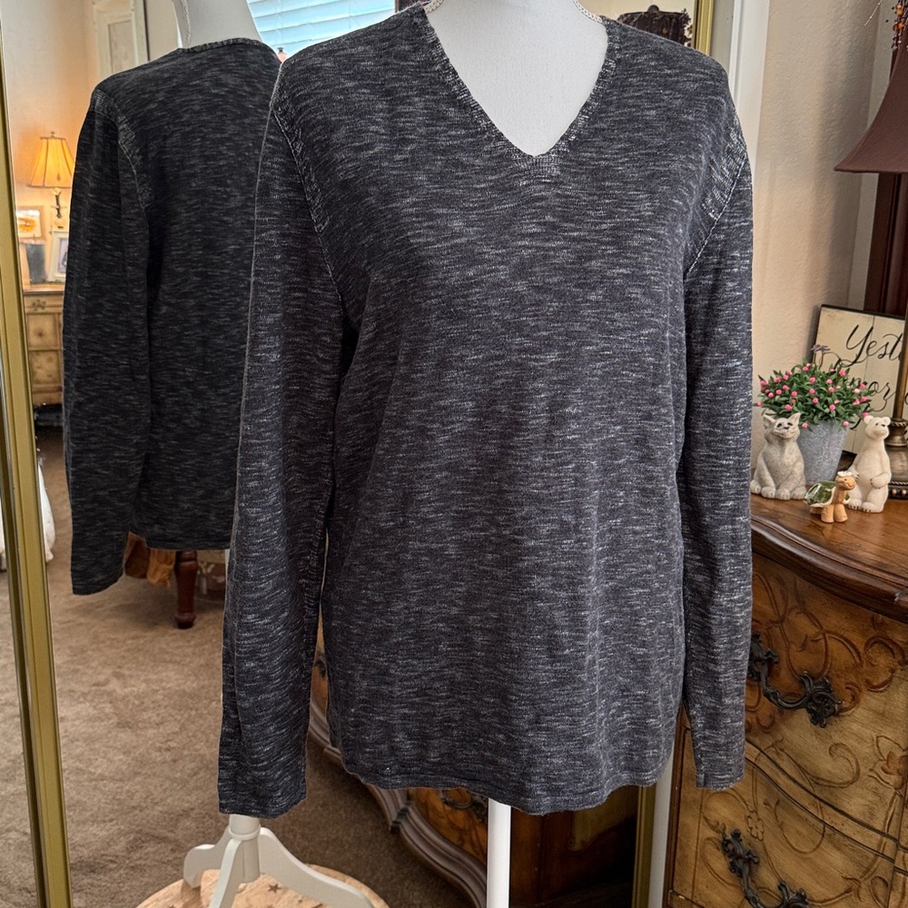 John Varvatos Striped Knit Sweater